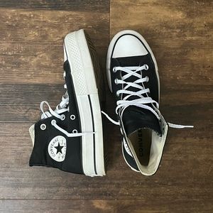 Platform black converse. Size 6.5